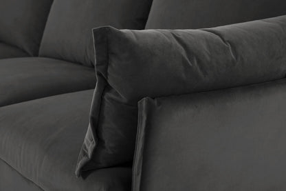 Model 06 3-Seater Right Chaise Sofa, Charcoal