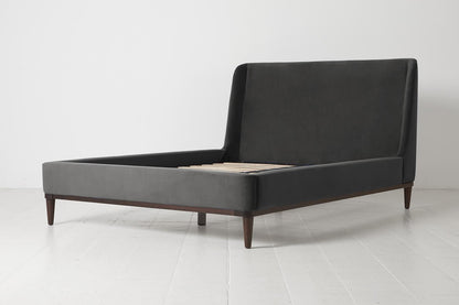 Bed 02 Double Bed, Charcoal