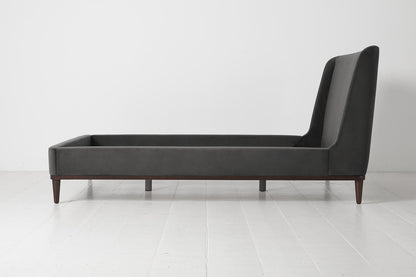 Bed 02 Double Bed, Charcoal