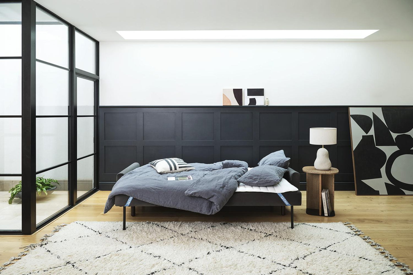 Model 04 Sofa Bed 3 Seater, Charcoal