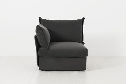 Model 06 Left Arm Module Sofa, Charcoal