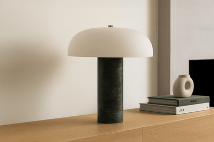Table Lamp 04, Green Marble