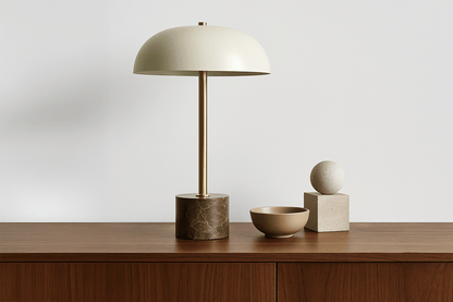 Table Lamp 05, Brown Marble