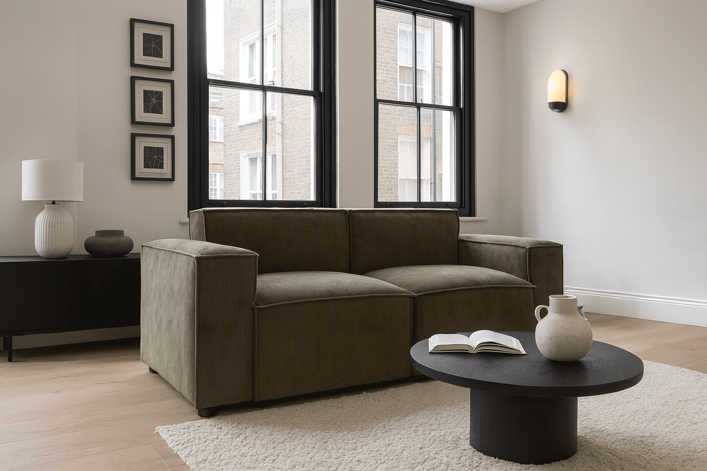 Model 03 2-Seater Sofa, Fennel