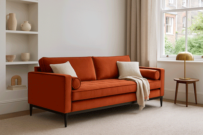 Model 02 3-Seater Sofa, Paprika
