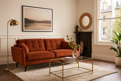 Model 10 3-Seater Sofa, Brick