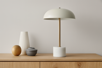 Table Lamp 05, White Marble