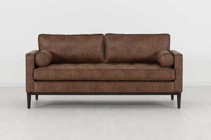Model 02 2-Seater Sofa, Chestnut