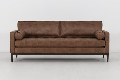 Model 02 3-Seater Sofa, Chestnut