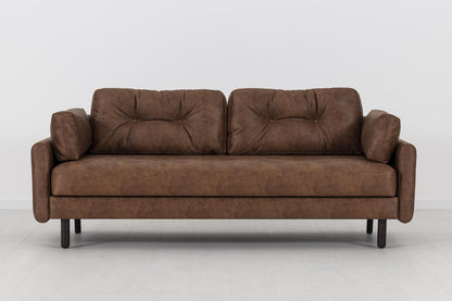 Model 04 Sofa Bed 3 Seater, Chestnut