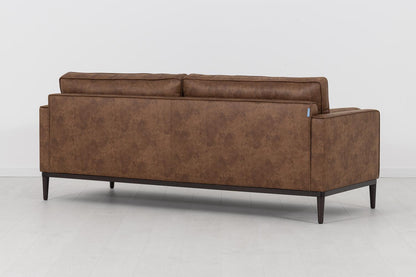 Model 02 3-Seater Sofa, Chestnut