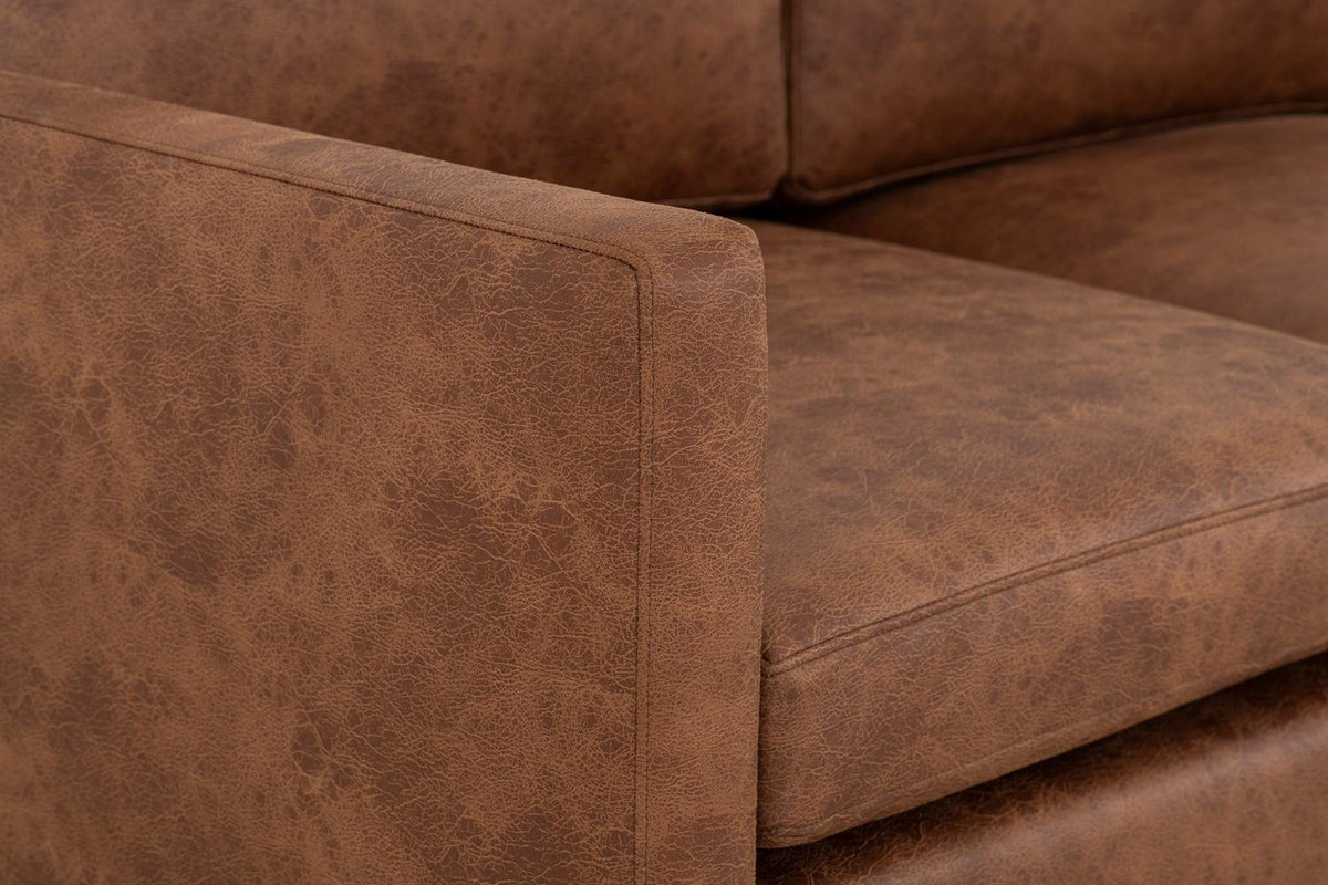Model 01 2-Seater Sofa, Chestnut