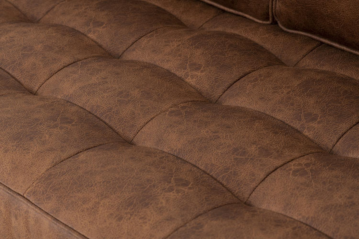 Model 02 3-Seater Sofa, Chestnut