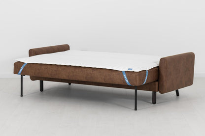 Model 04 Sofa Bed 3 Seater, Chestnut