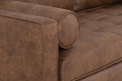 Model 02 3-Seater Sofa, Chestnut