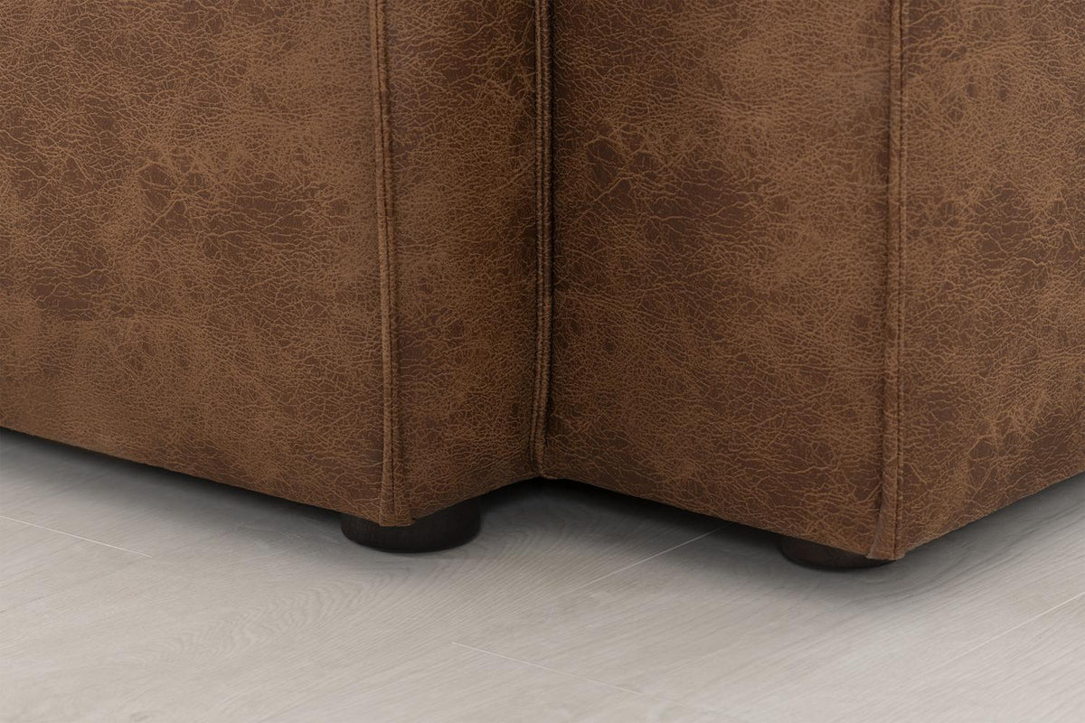 Model 03 3-Seater Right Chaise Sofa, Chestnut