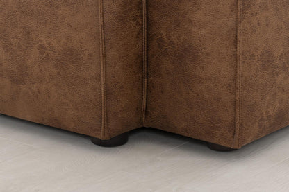 Model 03 3-Seater Right Chaise Sofa, Chestnut