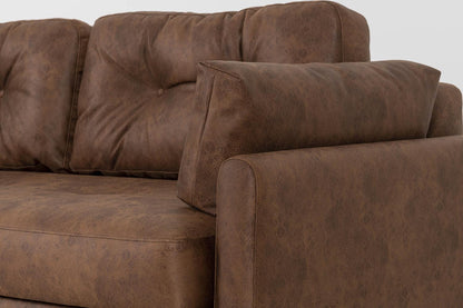 Model 04 Sofa Bed 3 Seater, Chestnut
