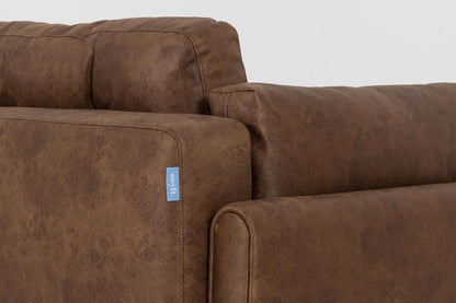 Model 04 Sofa Bed 3 Seater, Chestnut