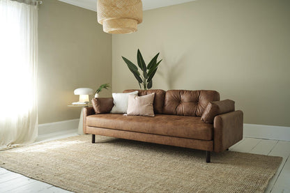Model 04 Sofa Bed 3 Seater, Chestnut