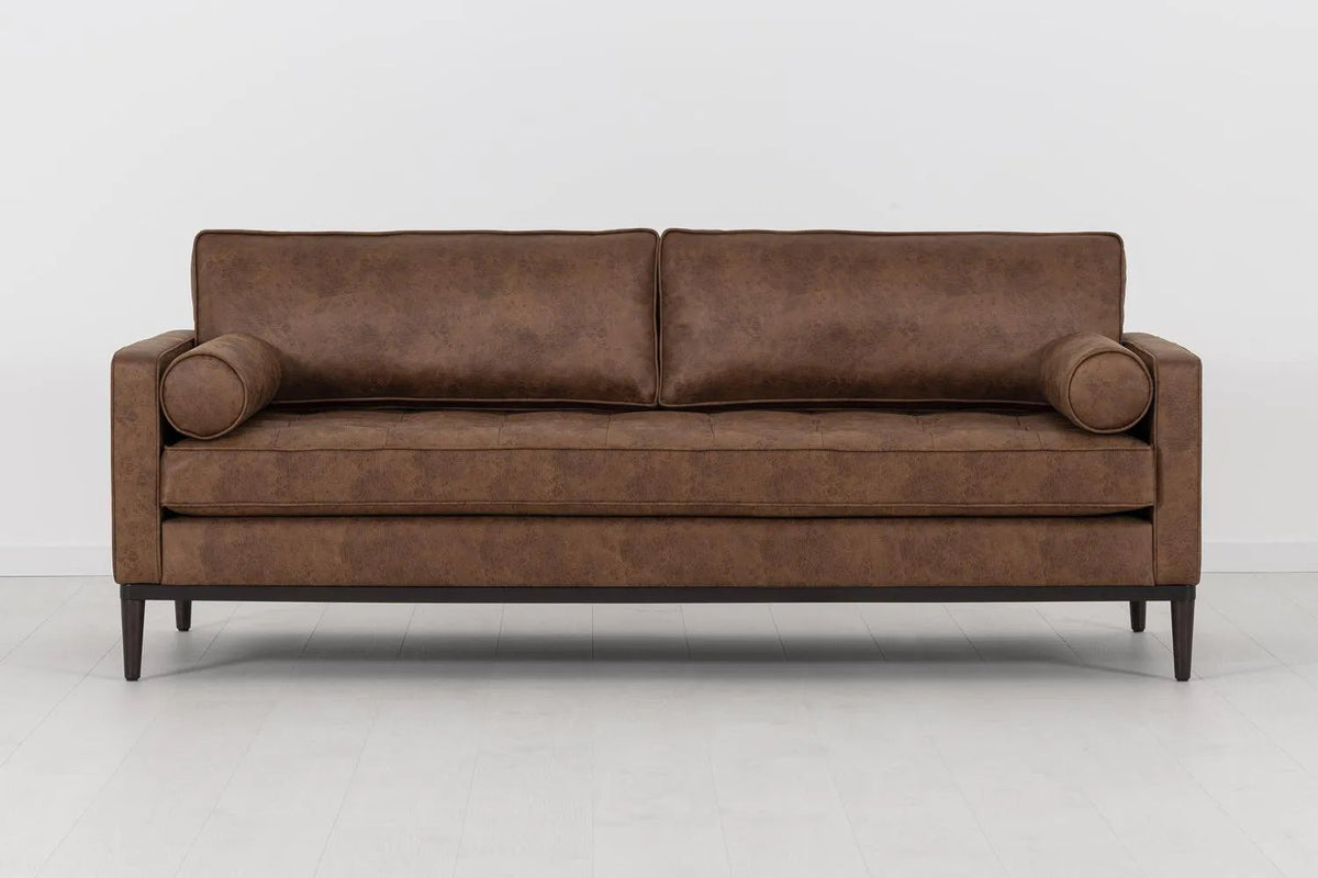Model 02 Sofa Bed 3 Seater, Chestnut