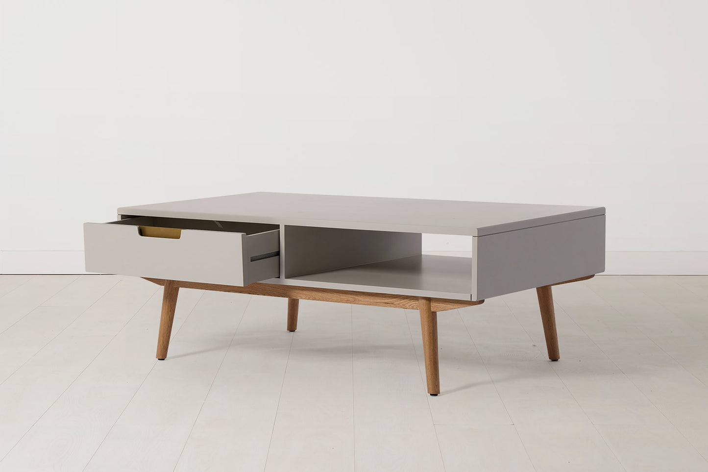 Coffee Table 01, Grey / Two drawers
