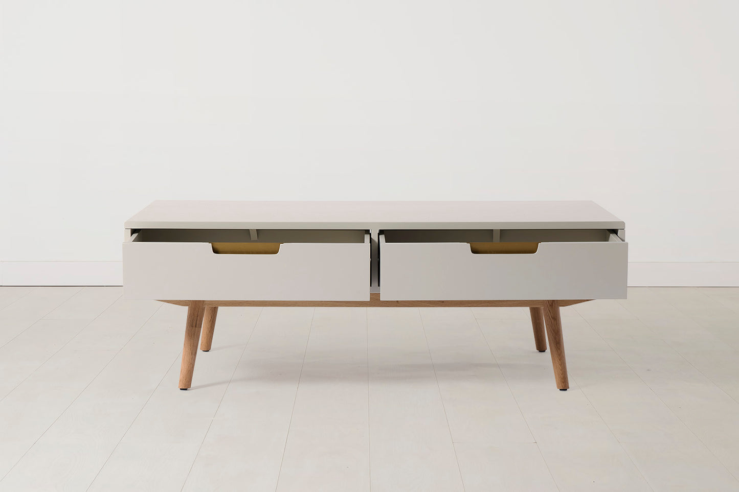 Coffee Table 01, Grey / Two drawers