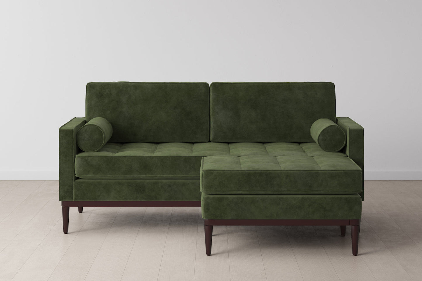 Model 02 2-Seater Sofa with Ottoman, Conifer