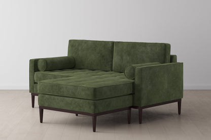Model 02 2-Seater Sofa with Ottoman, Conifer