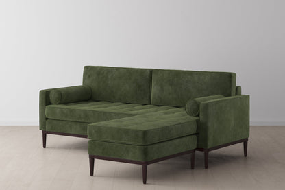Model 02 3-Seater Sofa with Ottoman, Conifer