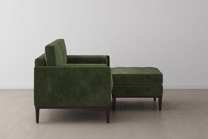 Model 02 2-Seater Sofa with Ottoman, Conifer