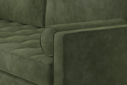 Model 02 3-Seater Sofa with Ottoman, Conifer