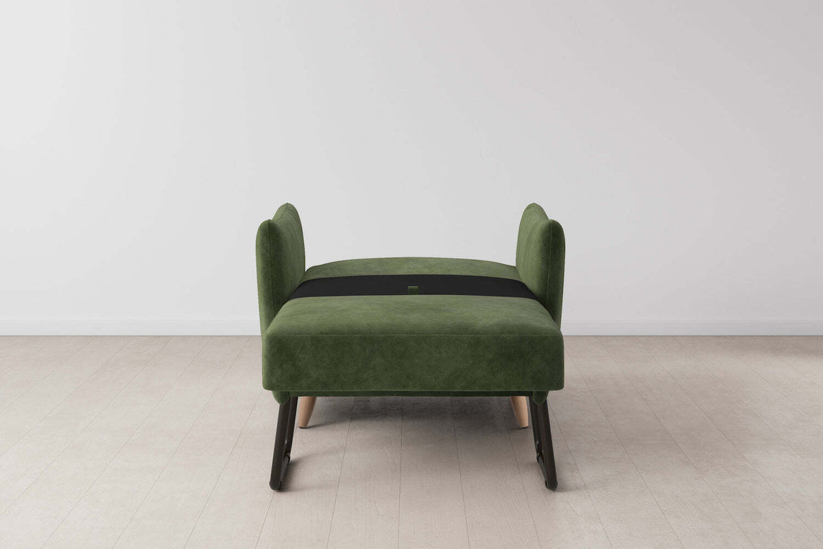 Model 08 Chair Bed Single Sofa Bed, Oak / Conifer