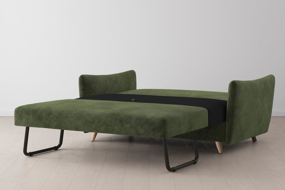 Model 08 Sofa Bed 2.5 Seater, Oak / Conifer