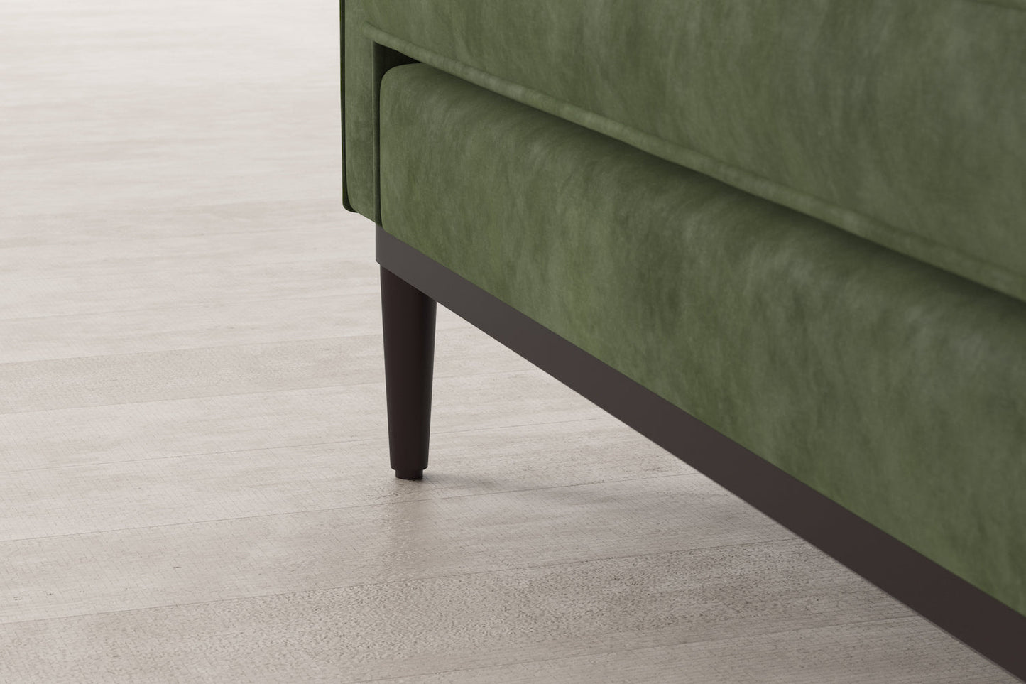 Model 02 2-Seater Sofa with Ottoman, Conifer