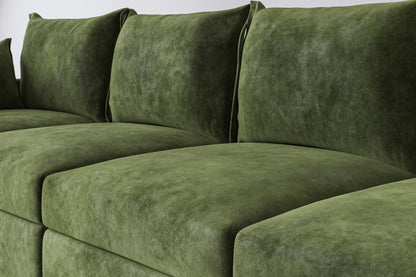 Model 06 Corner Sofa with Ottoman, Conifer