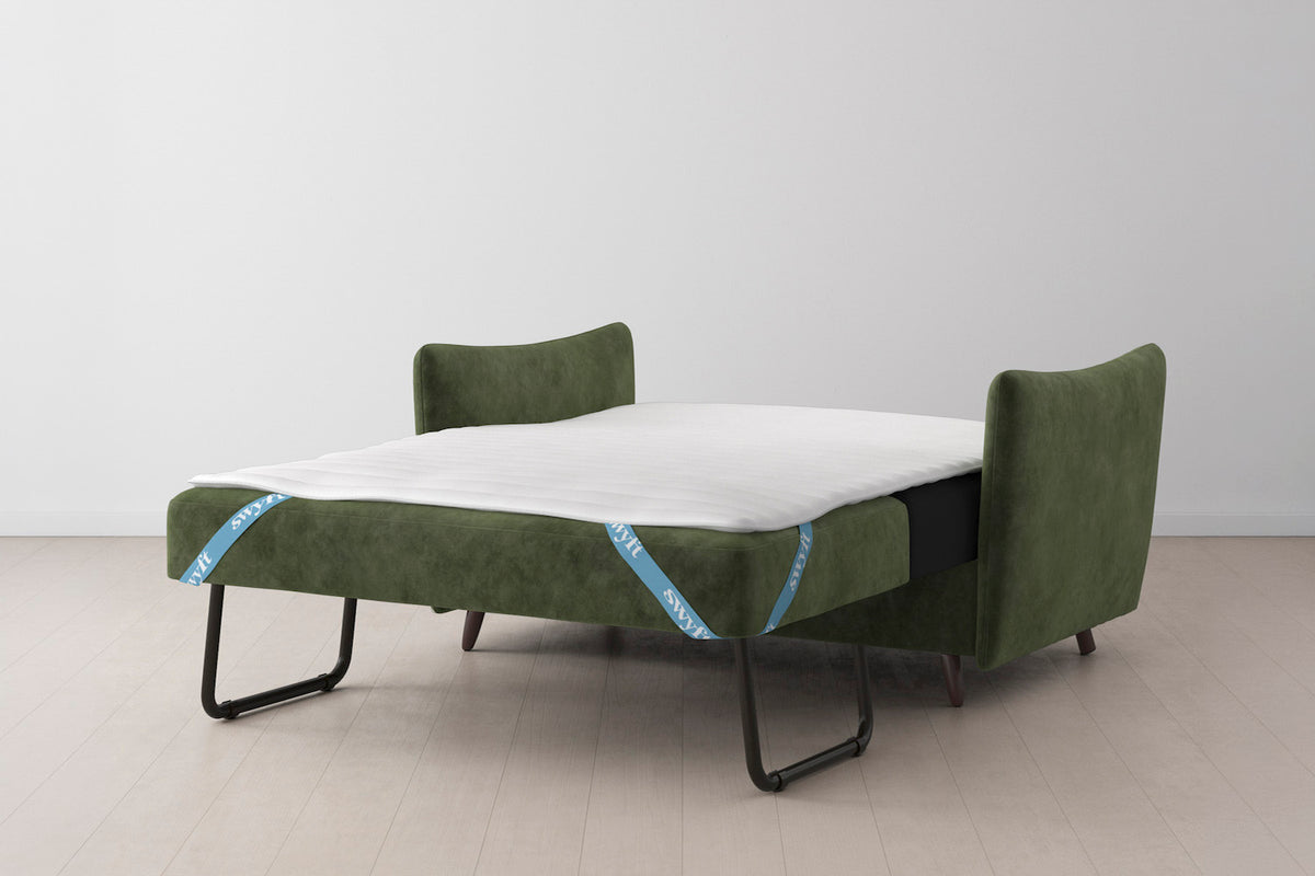 Model 08 Sofa Bed 2 Seater, Oak / Conifer