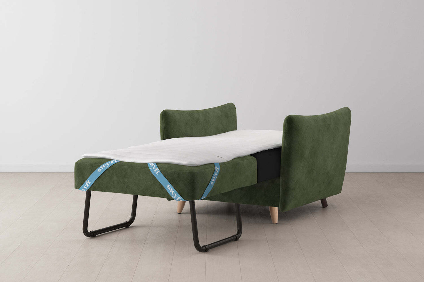 Model 08 Chair Bed Single Sofa Bed, Oak / Conifer