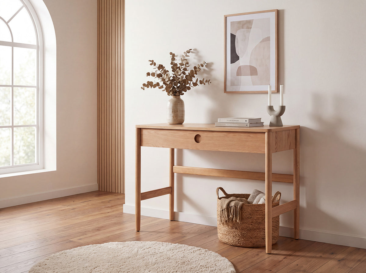Console Table 02, Oak
