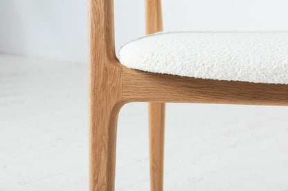 Dining Chair 01 (set of 2), Oak / Ivory