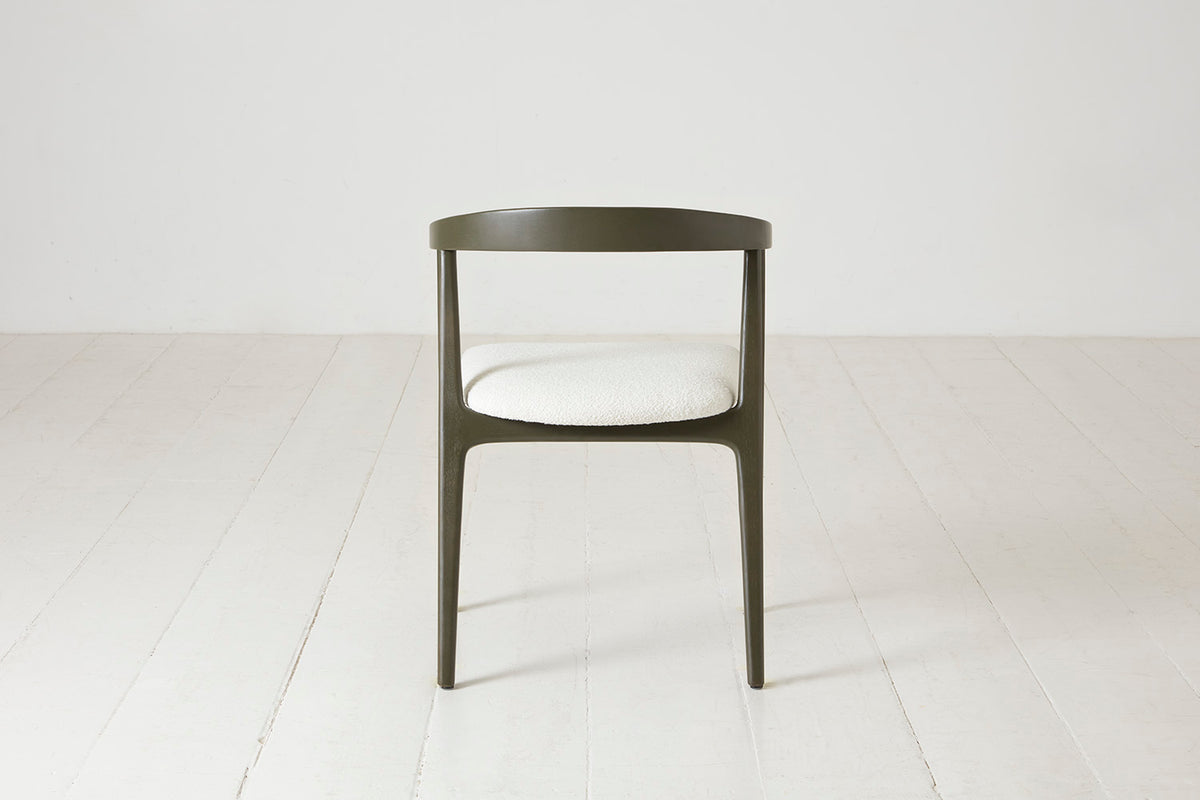 Dining Chair 01 (set of 2), Green / Ivory