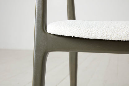 Dining Chair 01 (set of 2), Green / Ivory