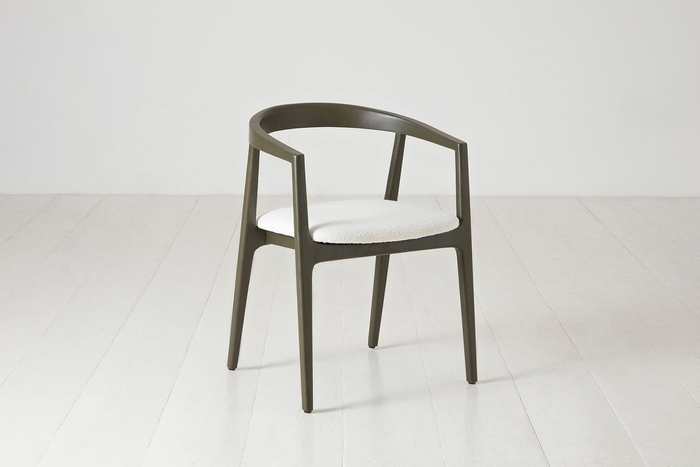 Dining Chair 01 (set of 2), Green / Ivory