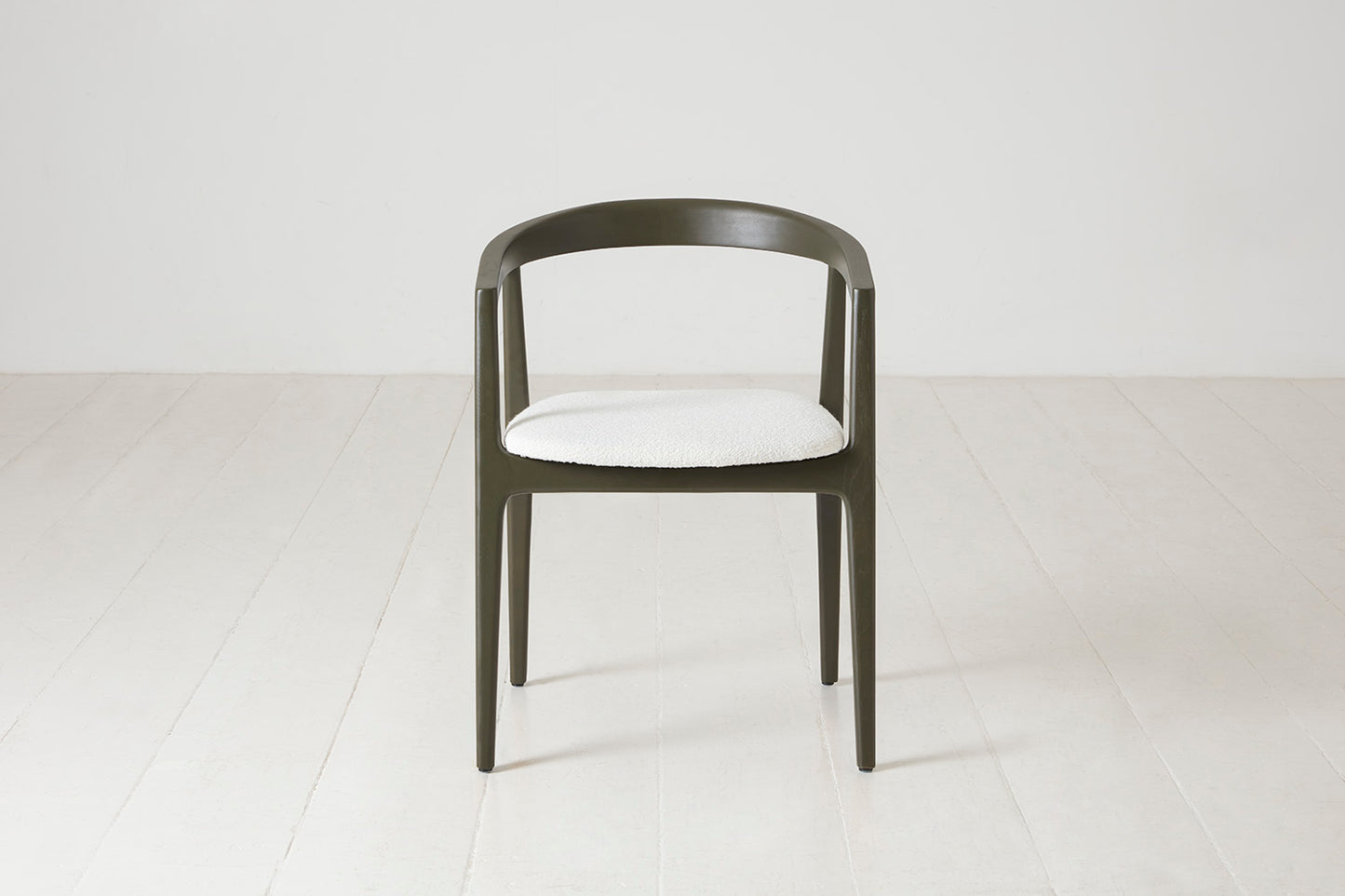 Dining Chair 01 (set of 2), Green / Ivory