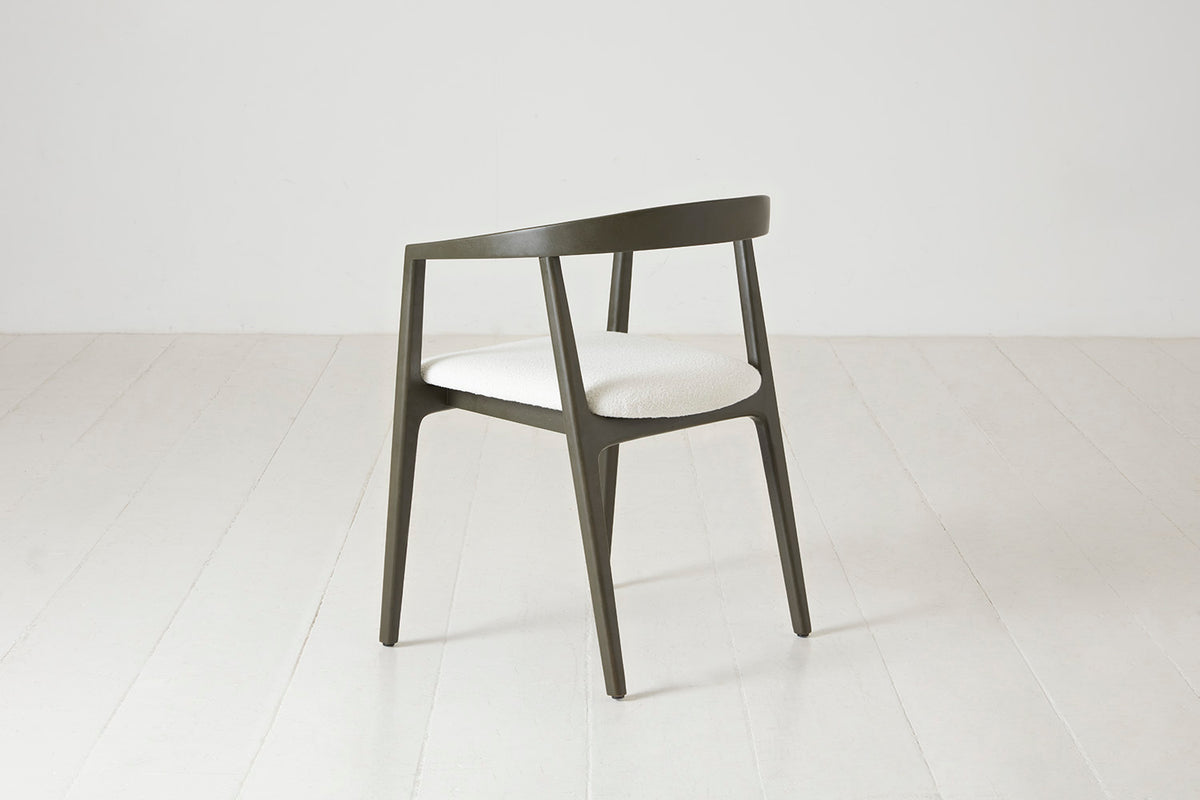 Dining Chair 01 (set of 2), Green / Ivory