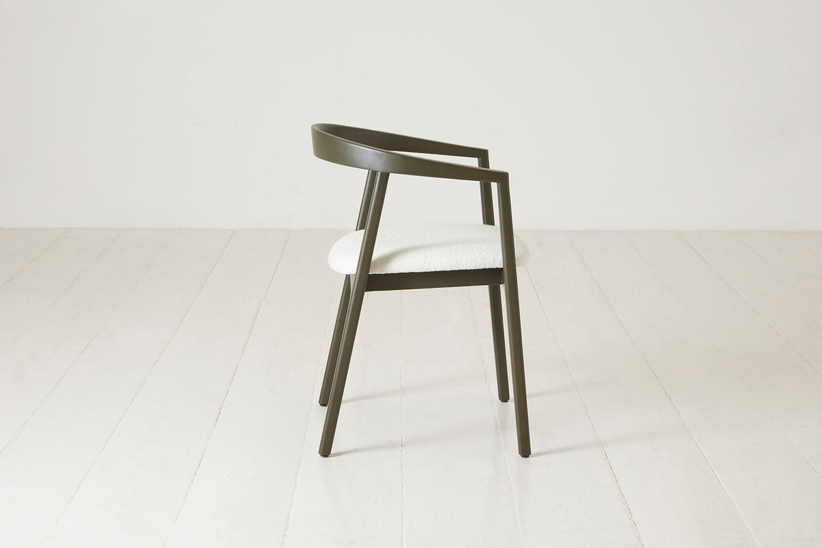 Dining Chair 01 (set of 2), Green / Ivory