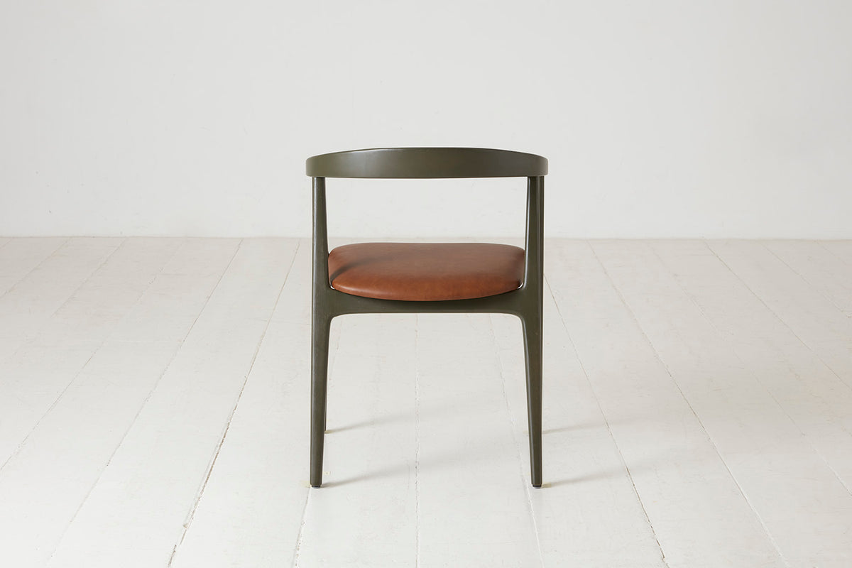 Dining Chair 01 (set of 2), Green / Maple