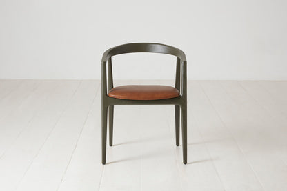 Dining Chair 01 (set of 2), Green / Maple