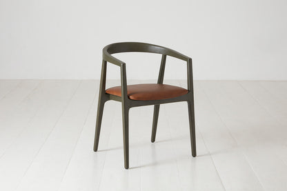 Dining Chair 01 (set of 2), Green / Maple