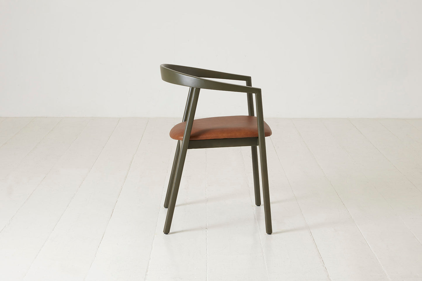 Dining Chair 01 (set of 2), Green / Maple